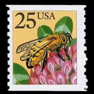 25centHoneyBee_1988USStamp