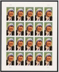 MotherTeresaPaneof stamps