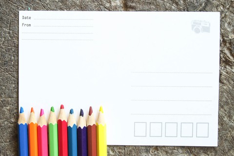 Coloring book postcards | AnchoredScraps.com