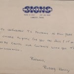 Buddy Holly Handwritten Letter