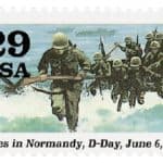 D-Day Stamp and Letters written after D-Day