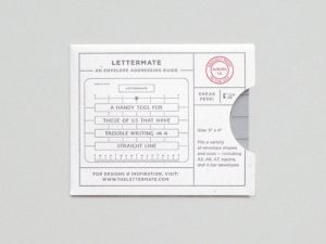 The Lettermate envelope addressing guide