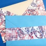 Passport Stamp Pattern Packaging Tape Snailmail