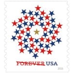 Read more about the article Patriotic Spiral Forever Stamp Issued Today