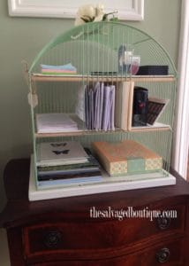 Birdcage Letter Writing DIY Organizers