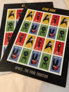 Star Trek Forever Commemorative Stamps Today