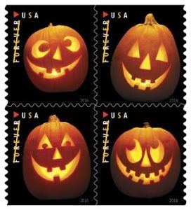 2016 Jack O Lanterns Forever Halloween Stamps