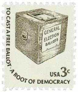 Early Ballot Box 1977 stamp