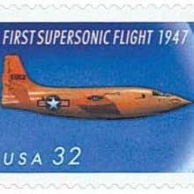 Chuck Yeager & First Supersonic Flight Stamp