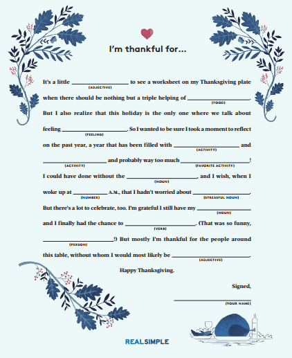 Thankful Thanksgiving Table free printable