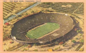 Rose Bowl Vintage Postcard 1950s