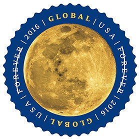 USPS Global Stamp The Moon