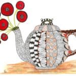 Read more about the article Zentangle Inspired Whimsical Tea Time Note Cards