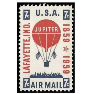 Jupiter Balloon Airmail Flight Stamp Scott C54