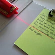 Beam Me Up! SlideWriter Laser Guide Letter Writing Calligraphy
