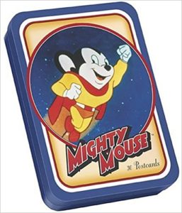 Mighty Mouse Postcards in Tin Box