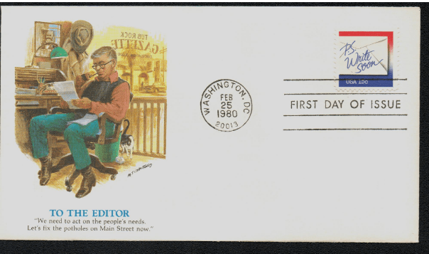 P.S. Write Soon Letter Writing 1980 stamp & TED Talk by Omar Ahmad 2010 ...