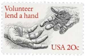 USPS Stamp – 1983 20c Volunteerism, Scott #2039