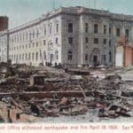 1906 Great San Francisco Earthquake Post Office Postcard