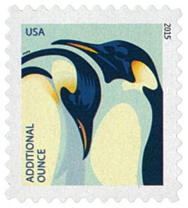 2015 Penguins Additional Ounce Rate Stamp