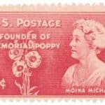 1948 Moina Michael The Poppy Lady stamp