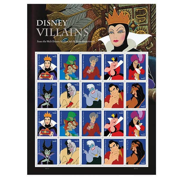 USPS Disney Villains Stamps