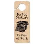 Read more about the article Graphics & More Typewriter Inspired Writer at Work Door Knob Sign