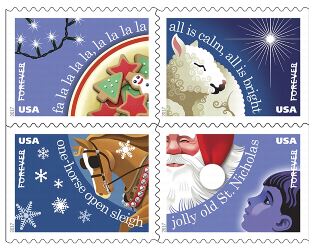 USPS 2017 Christmas Carols Forever Stamps