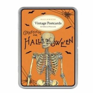 Cavallini Halloween Glitter Vintage Postcards