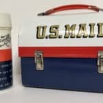 Vintage Mr Zip Metal Lunch Box Thermos Set