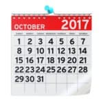 ID 80759828 © Alexlmx | Dreamstime, October 2017 calendar, 3D rendering