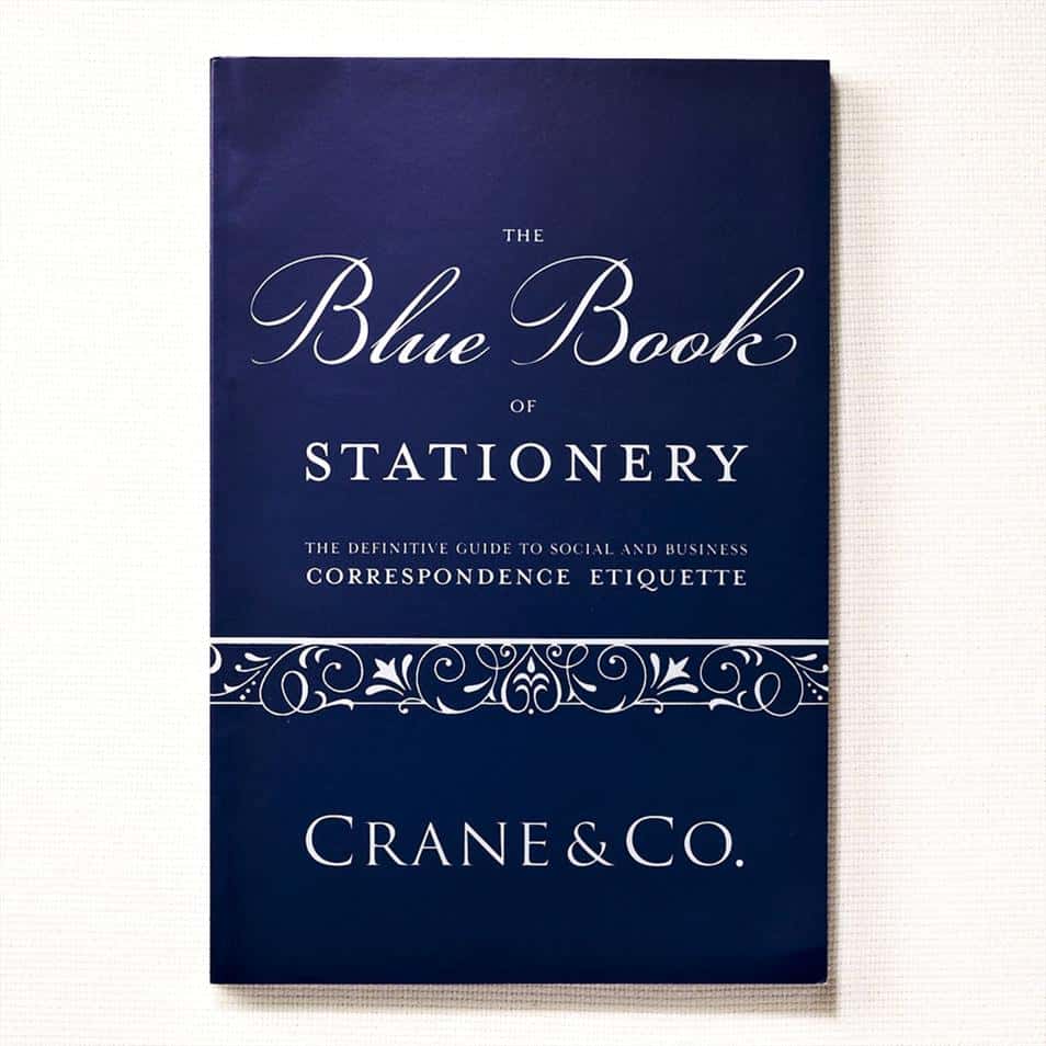 Book Cover Crane Blue Book of Stationery