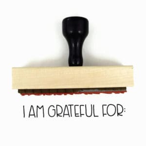 Creatiate Rubber Stamp I Am Grateful For including with Happy Thanksgiving 2017