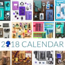 Goulet Fountain Pen 2018 Calendar