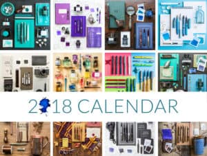 Goulet Fountain Pen 2018 Calendar