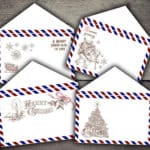 Read more about the article Christmas Air Mail Envelopes Digital Printables