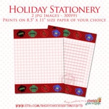 Ugly Christmas Sweaters Stationery Printables