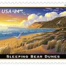 Byodo-In-Temple & Sleeping Bear Dunes Stamp