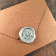 Snowflake Wax Seal Stickers & Salutations