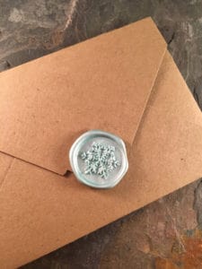 Snowflake Wax Seal Stickers