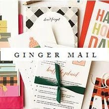 Ginger Mail Stationery Subscription Service