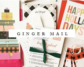 Ginger Mail Stationery Subscription Service