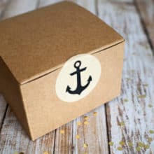 Anchor Brown Kraft Envelope Stickers Déjà vu
