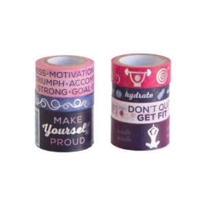 Fitness themed stationery washi tape