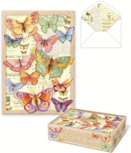 Punch Studio Die-Cut Butterfly Note Cards