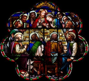 The Last Supper in stained glass dreamstime_xs_79323024