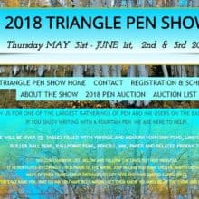 2018 TRIANGLE PEN SHOW MAY 31st – JUNE 3rd