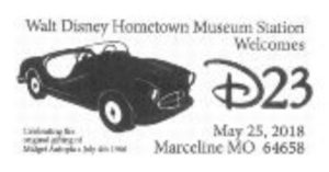 D23 Walt Disney Hometown Museum Pictorial Postmark