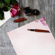 Violets Stationery Writing Paper