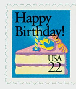 1987 22c Happy Birthday!  U.S. #2272 Stamp; for Celebrating May 10 BirthDAYS post